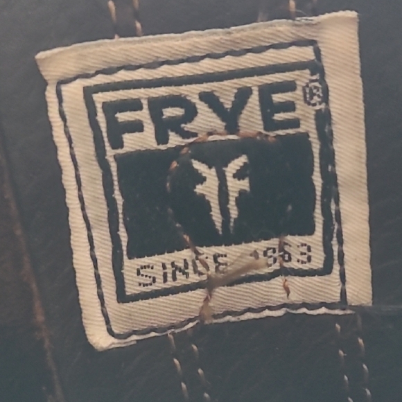 Frye Dark Brown Leather Moto Boots - Picture 2 of 13